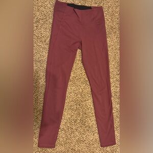 Woman’s Under Armour Maroon Active leggings